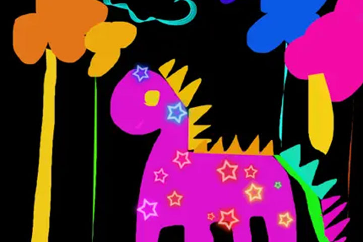 Screenshot from Joy Doodle Movie Color & Draw app