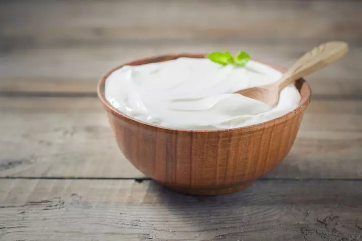 Yogurt is a natural source of probiotics for kids