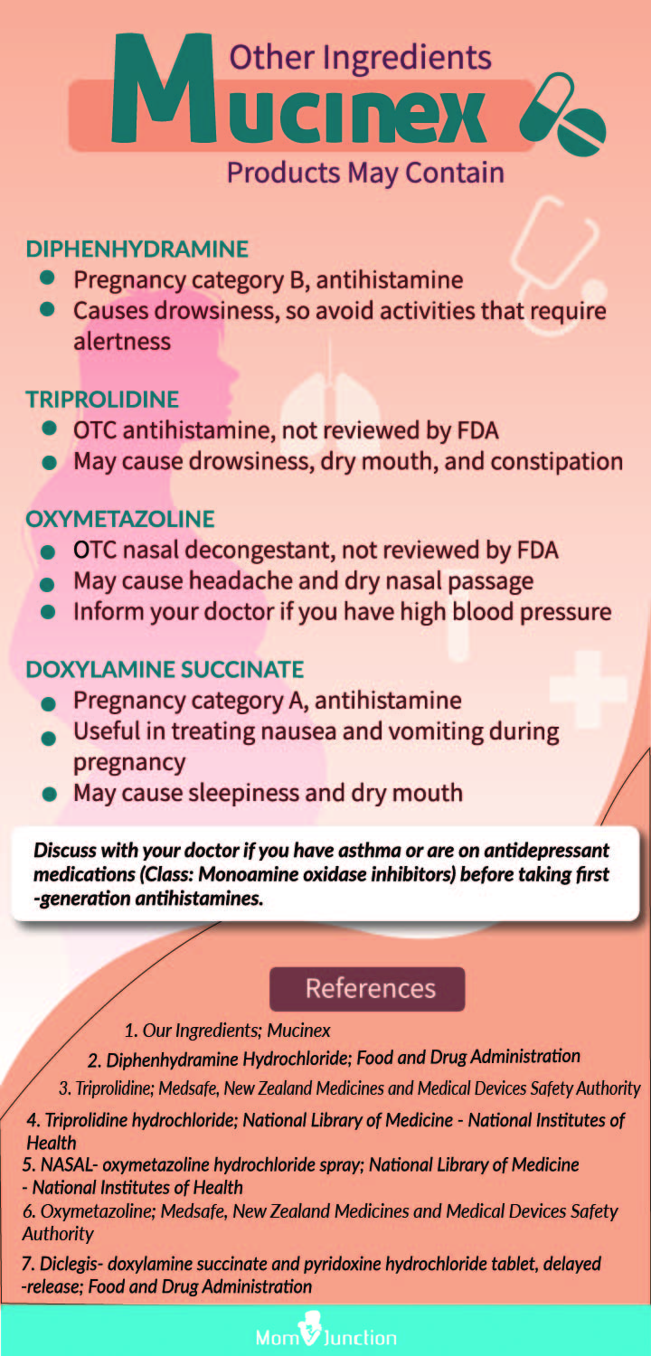 other ingredients of mucinex products (infographic)