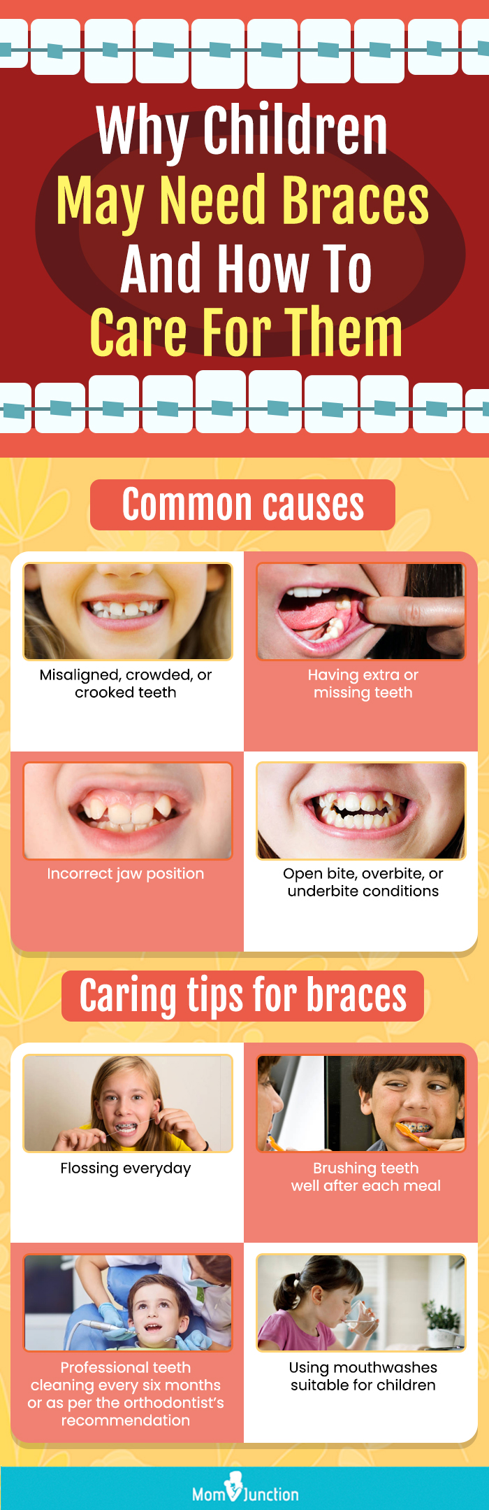 reasons why a child may need braces (infographic)