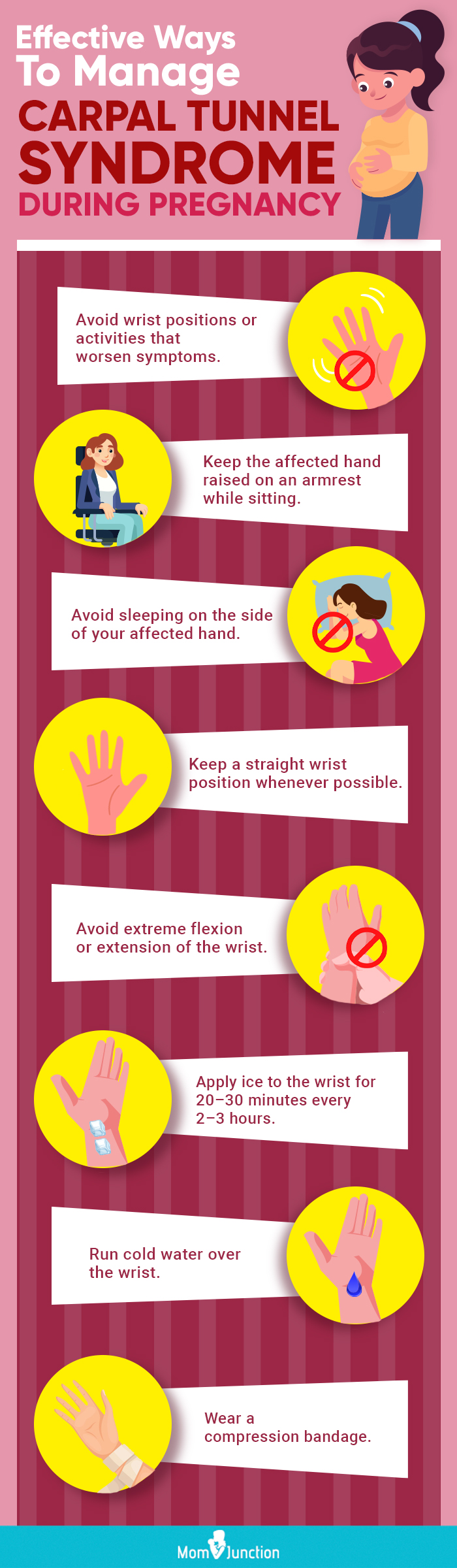 effective ways to manage carpal tunnel syndrome during pregnancy (infographic)