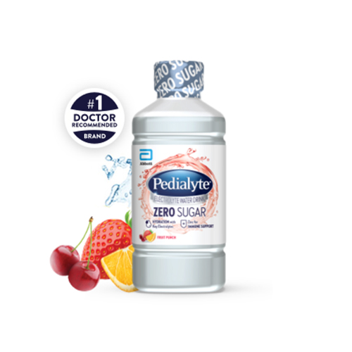 Pedialyte Electrolyte Water With Zero Sugar – Fruit Punch