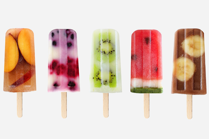 Frozen fruit popsicles healthy snacks for kids