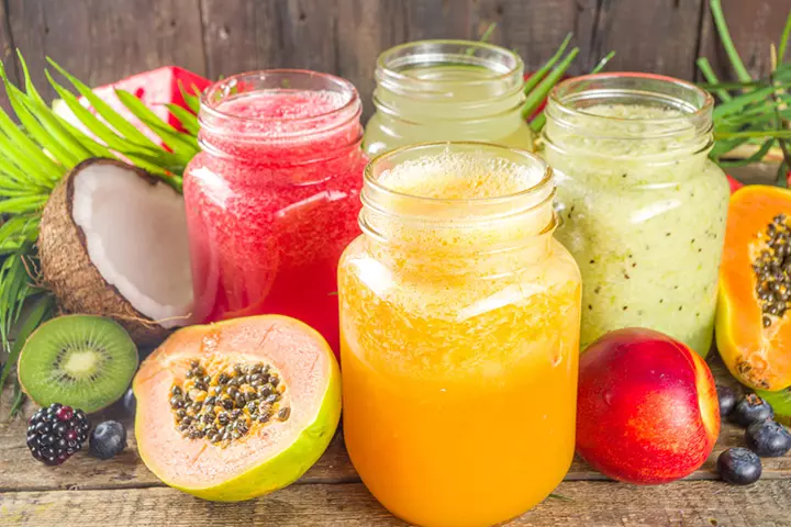 Fruit smoothie healthy snacks for kids