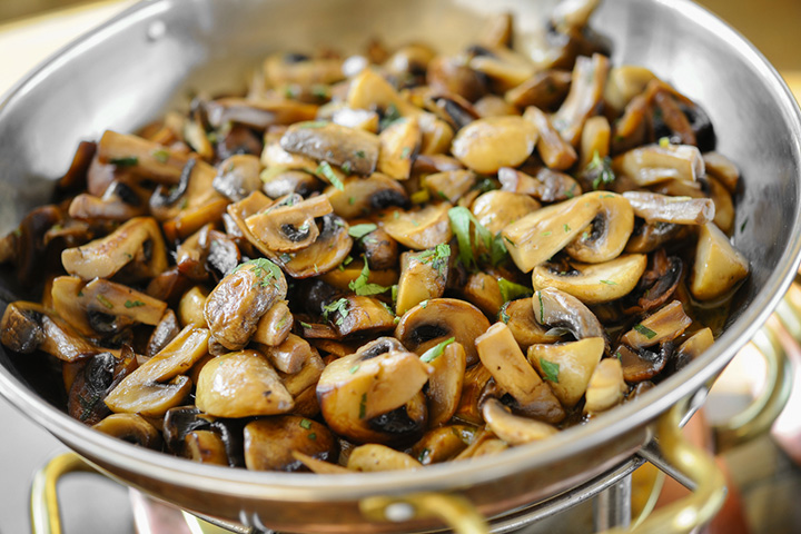 Garlic mushrooms healthy snacks for kids