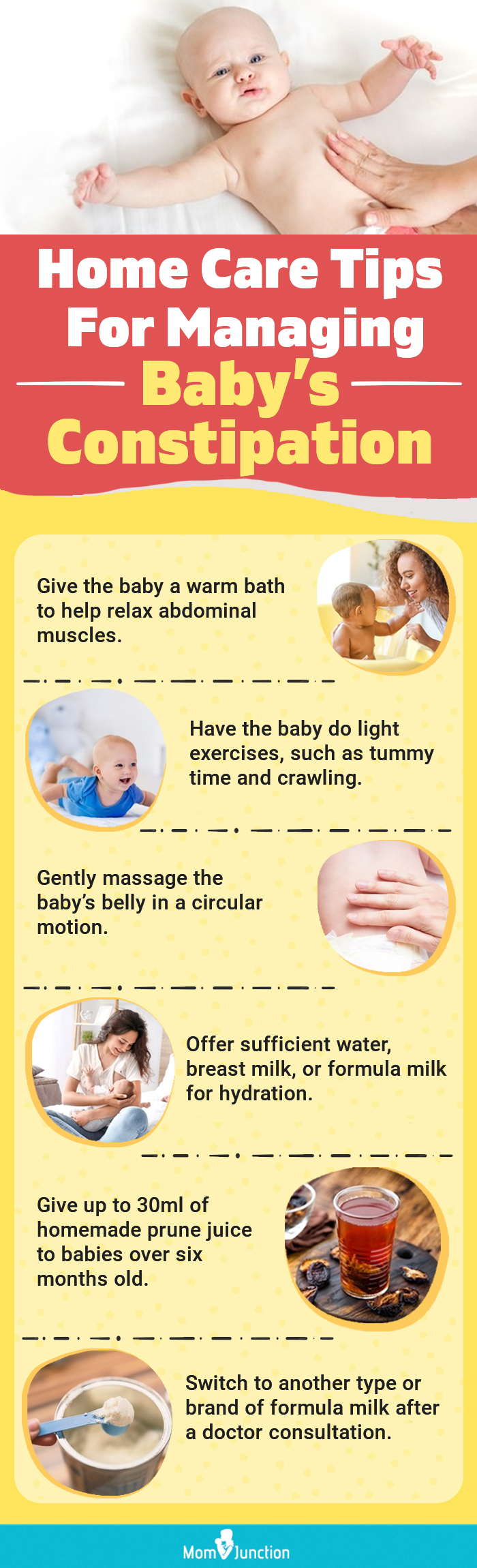 home care tips for managing babys constipation (infographic)