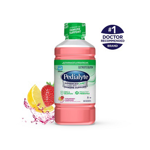 Pedialyte Advance Care Oral Electrolyte Solution – Strawberry Lemonade