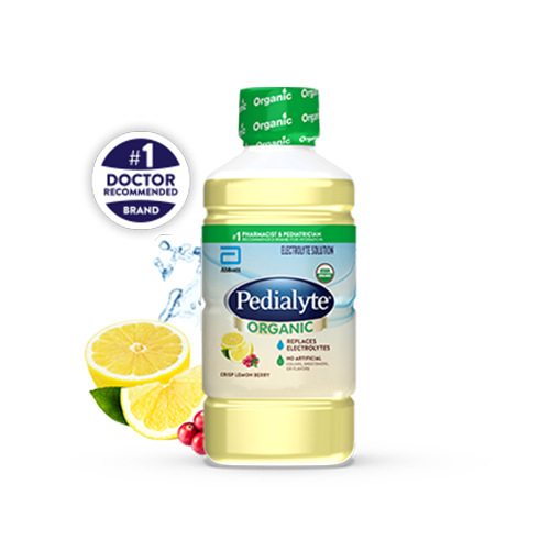 Pedialyte Organic Electrolyte Solution – Crisp Lemon Berry