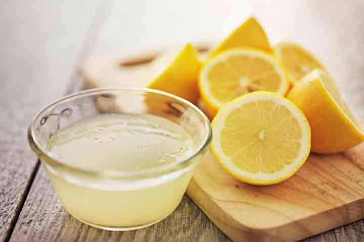 You may use lemon juice
