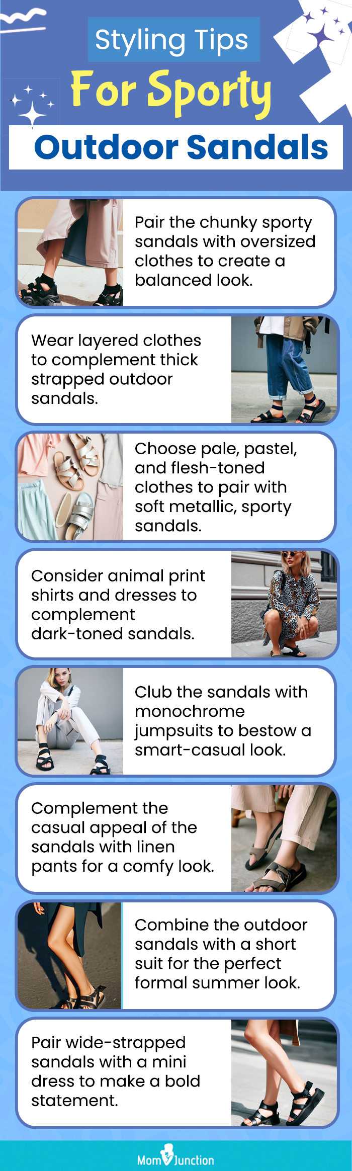 Styling Tips For Sporty Outdoor Sandals (infographic)