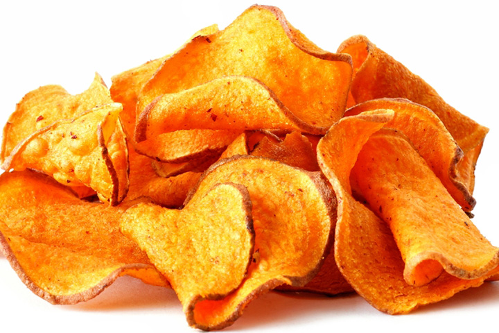 Sweet potato chips healthy snacks for kids
