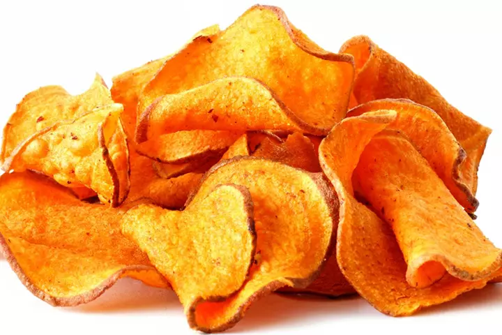 Sweet potato chips healthy snacks for kids