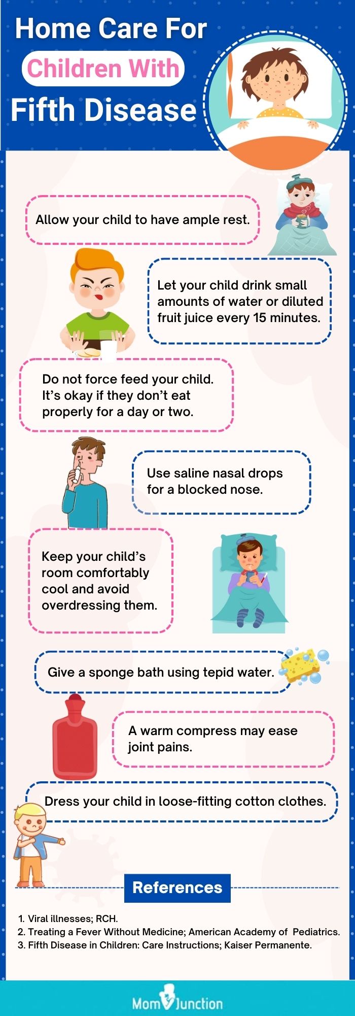 home care for children with fifth diasease [infographic]