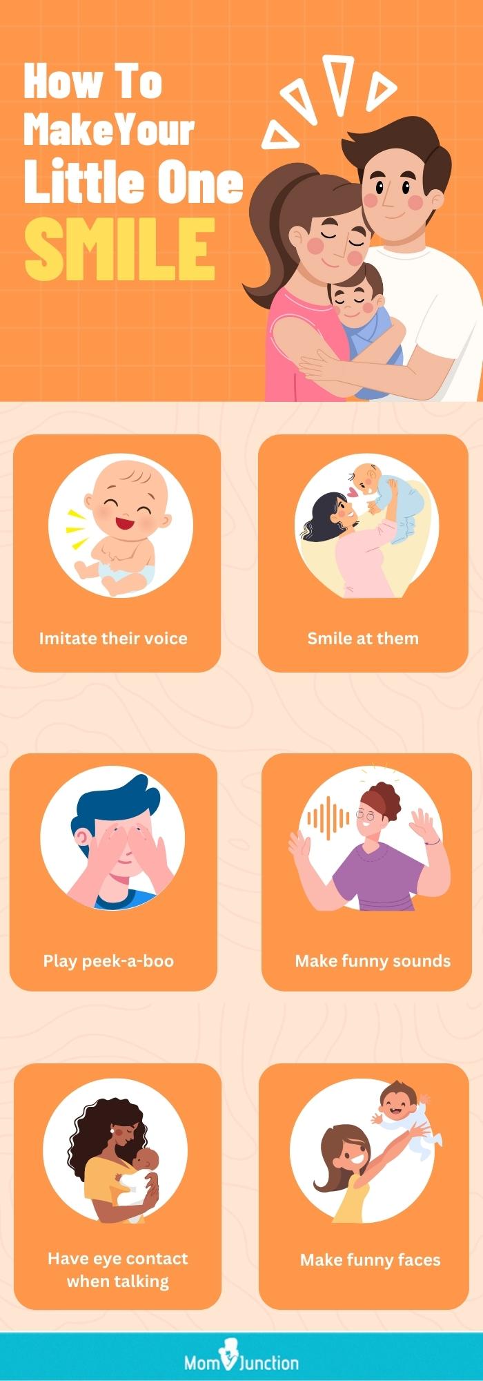 how to make your little one smile(infographic)