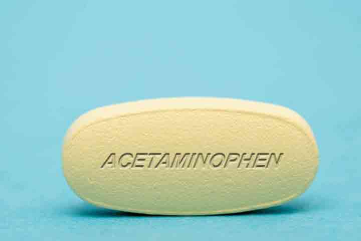 Acetaminophen or paracetamol is given to treat fever.