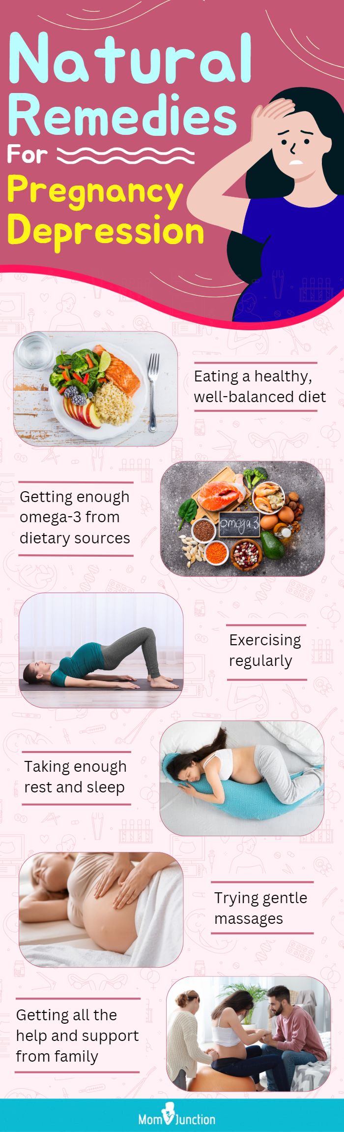 natural remedies for pregnancy depression (infographic)