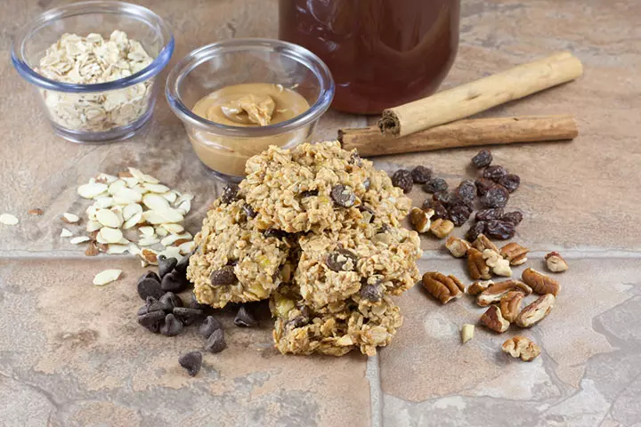 Peanut butter and oats cookies