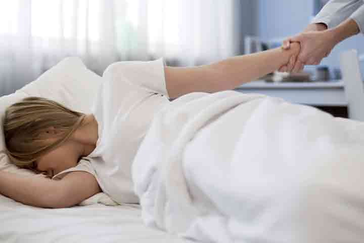 "Trouble waking up in the morning is a symptom of sleep disorder in children. "