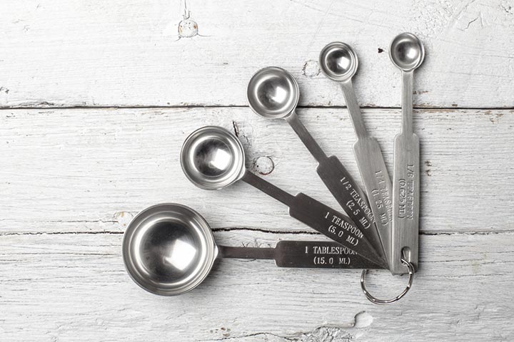 You may use measuring spoons to measure the medication. 