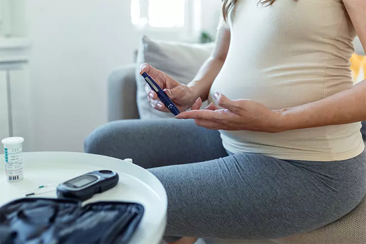 High WBC count in pregnancy due to gestational diabetes