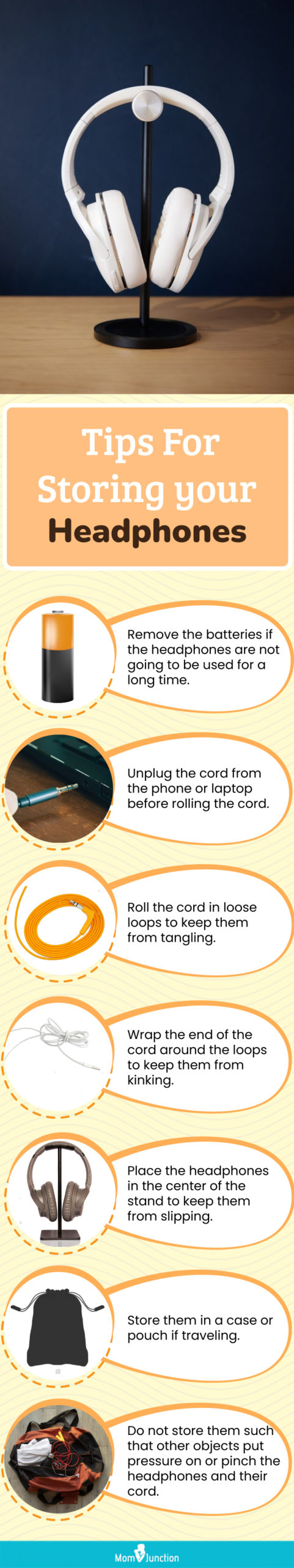 Tips For Storing Your Headphones (infographic)