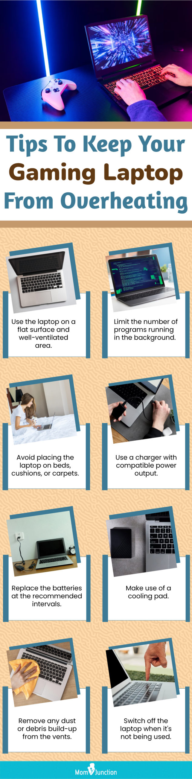 Tips To Keep Your Gaming Laptop From Overheating (infographic)