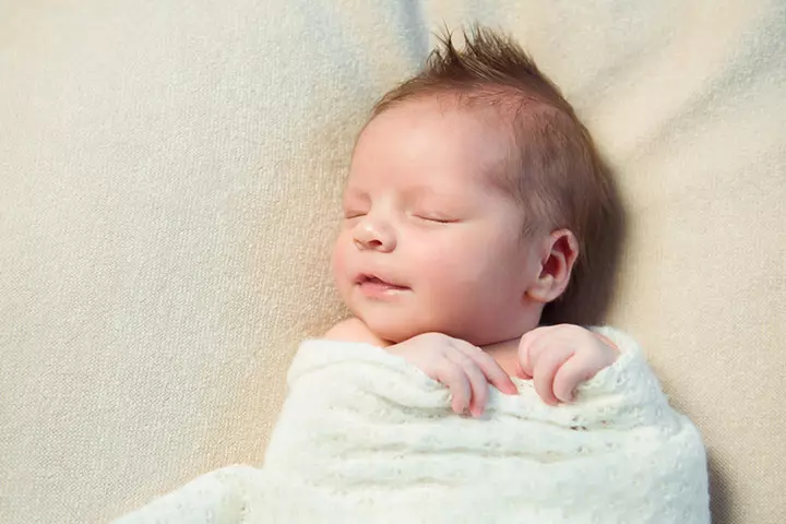 Some Newborns Have Fine Hair That