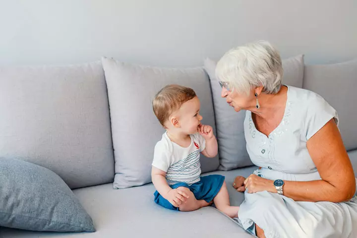 Children Are Taught To Respect Traditions By Grandparents
