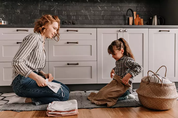 Make Folding Laundry Into A Competition