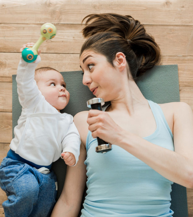 6 Simple Exercises To Do With Your Baby To Make The Postpartum Period Easier