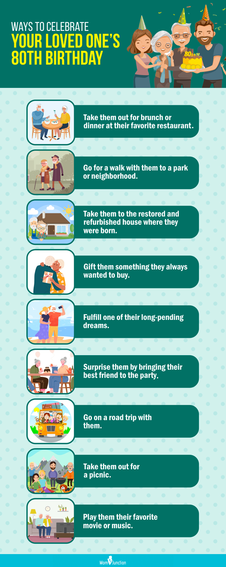 things to do when a loved one turns (infographic)