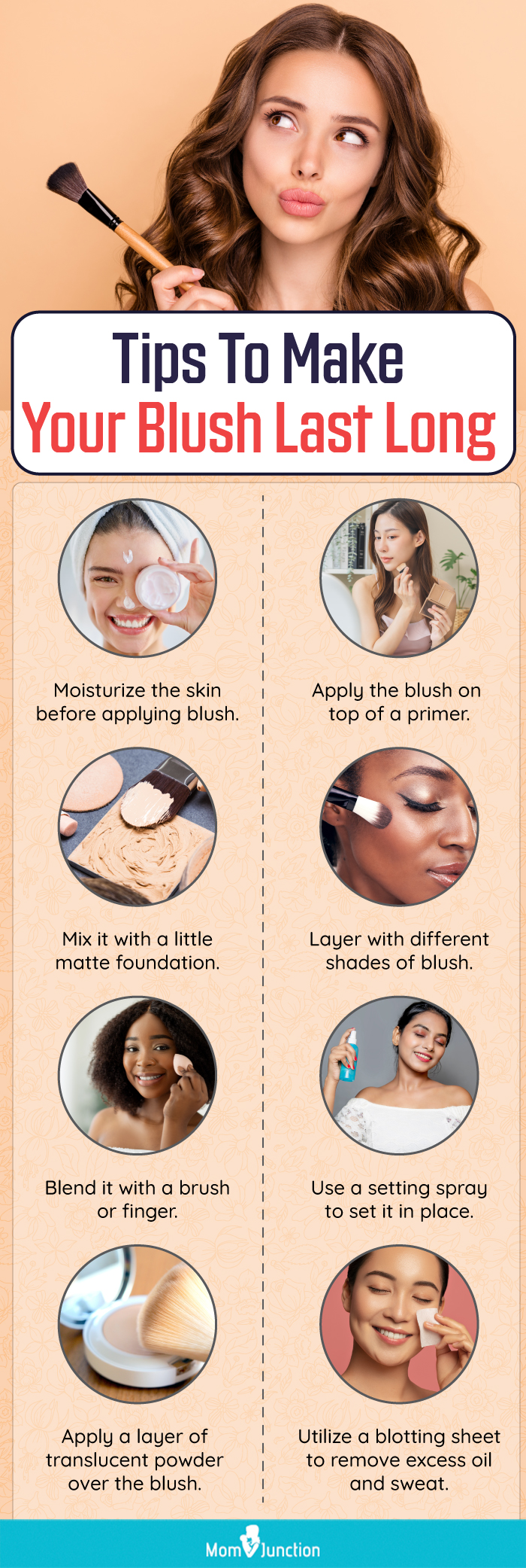 Tips To Make Your Blush Last Long (infographic)