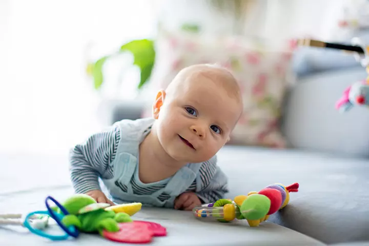 Tummy Time activities for 7 month old baby