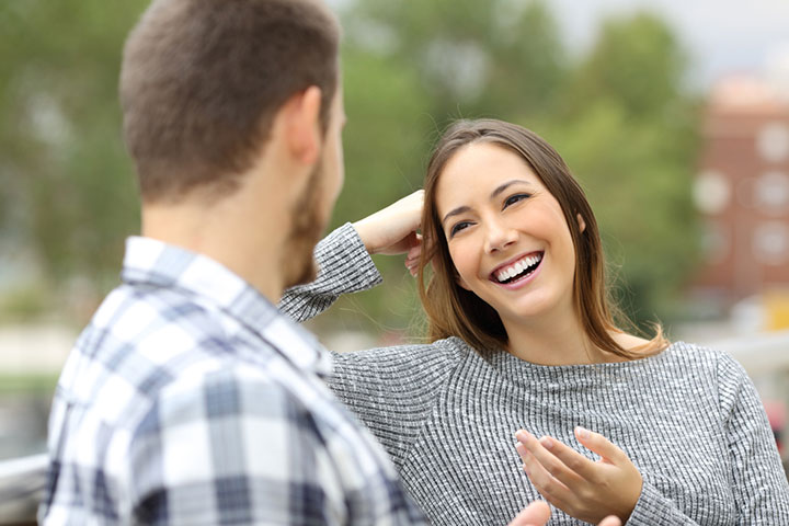 A good joke can brighten your crush's mood and de-stress them