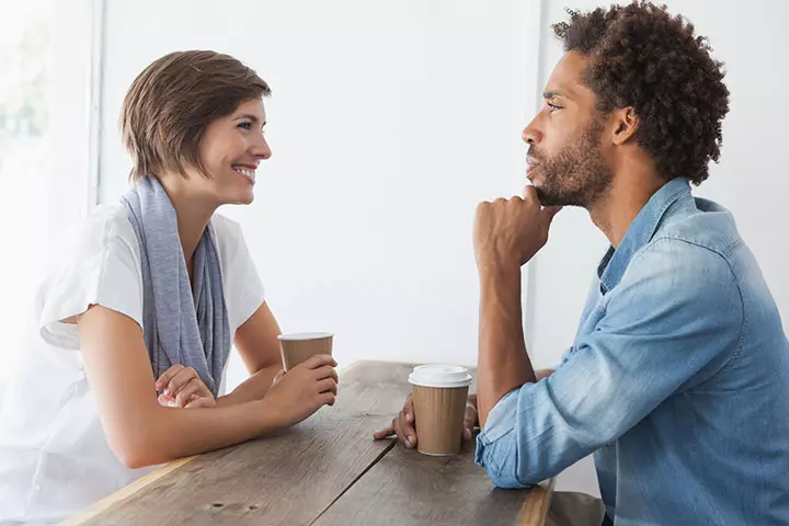 Couple having an intellectual conversation