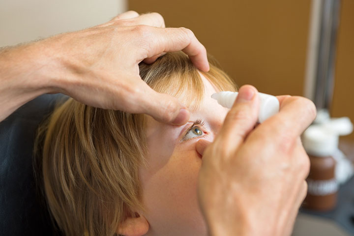 Eye drops may be prescribed for blinking caused by dryness.