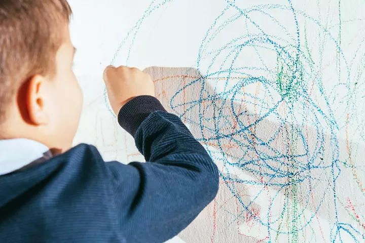 Give Your Baby Chalk Instead Of Crayons While In The House