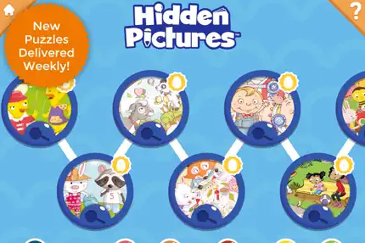 Hidden Pictures Puzzle Town is a popular puzzle app for toddlers