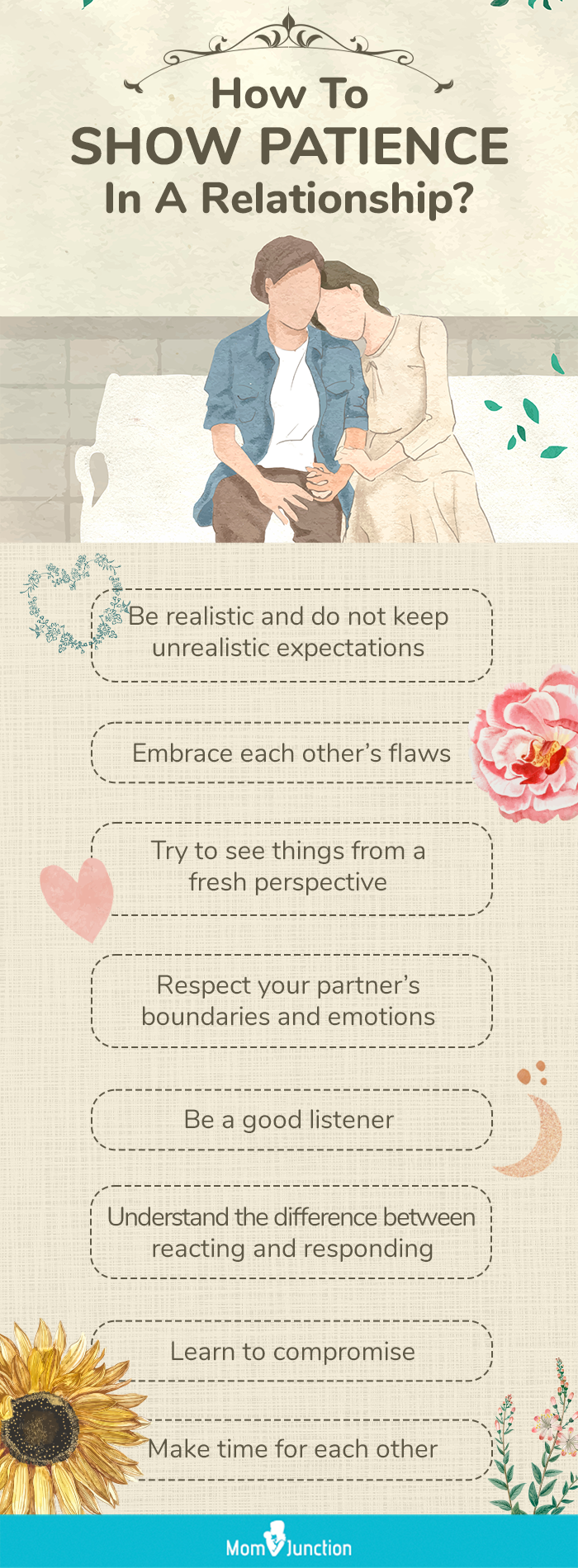 how to show patience in a relationship (infographic)