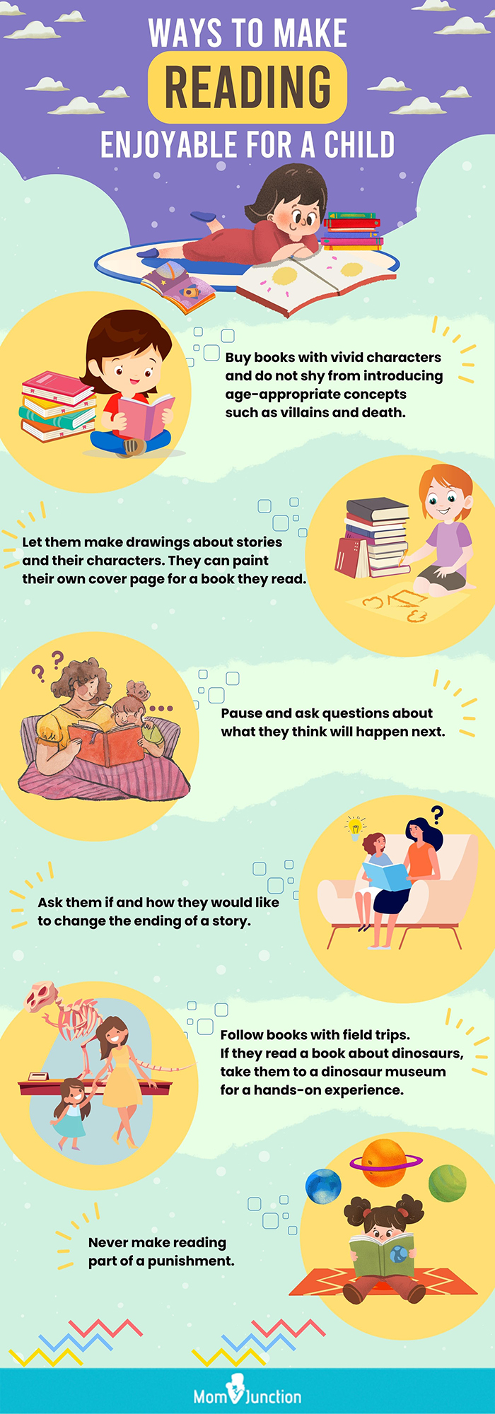 developing a child’s interest in reading (infographic)
