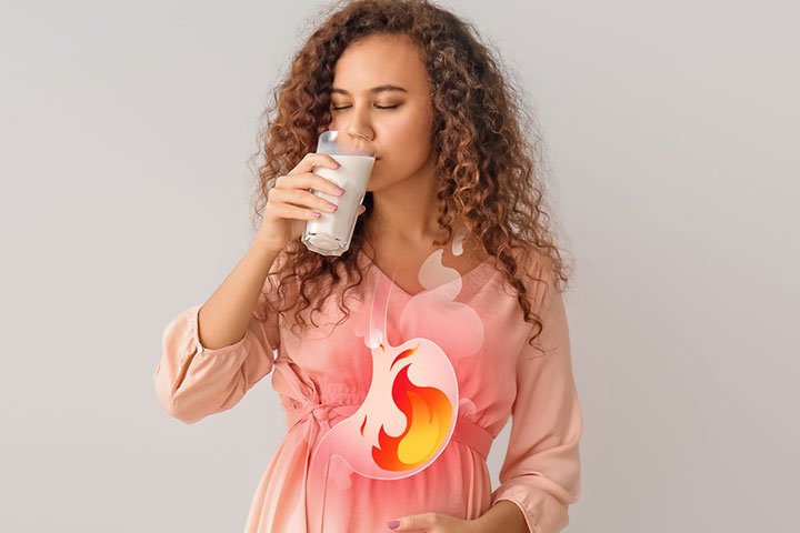 Milk during pregnancy to get relief from heartburn