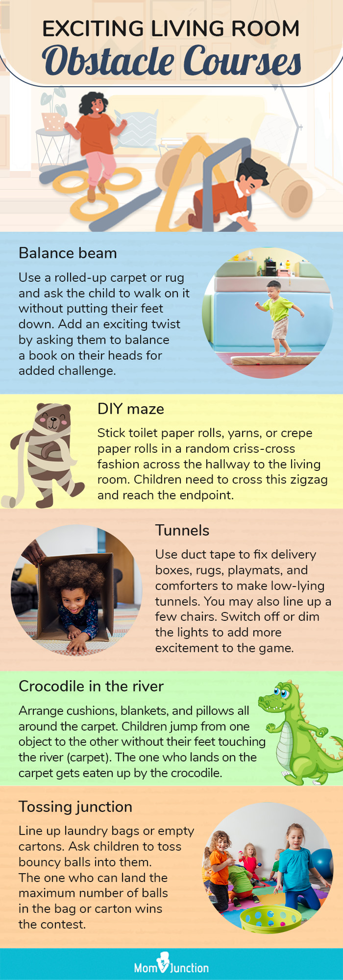 exciting living room obstacle courses (infographic)