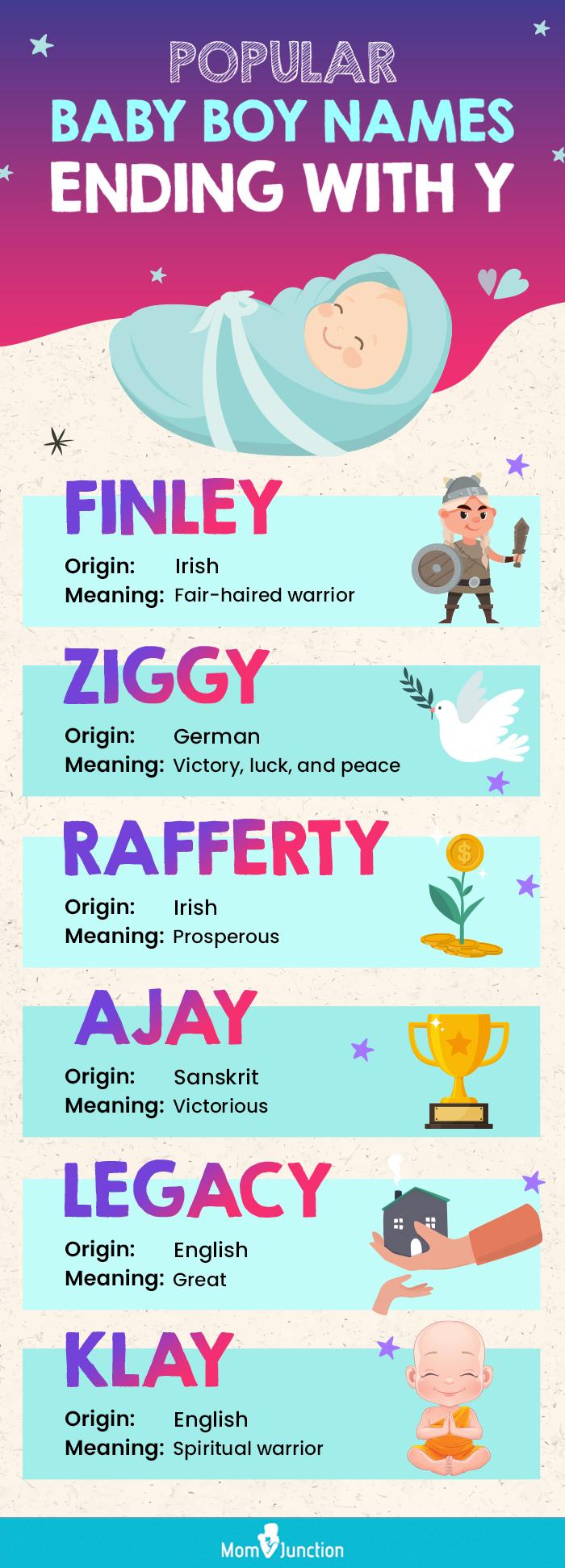 300 Popular Baby Boy Names Ending With Y And Their Meanings