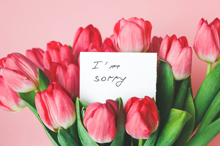 Saying sorry with flowers