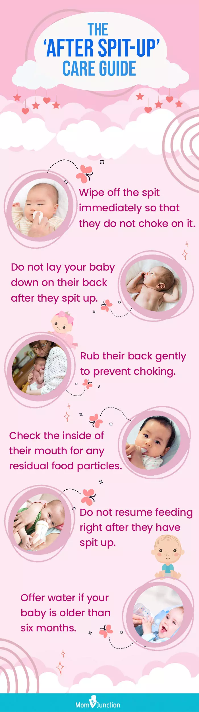 the after spit up care guide (infographic)