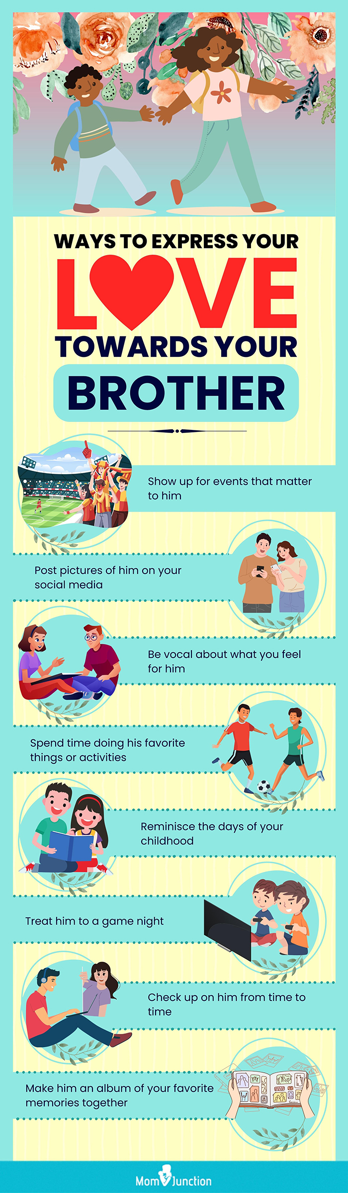 ways to express your love towards your brother (infographic)