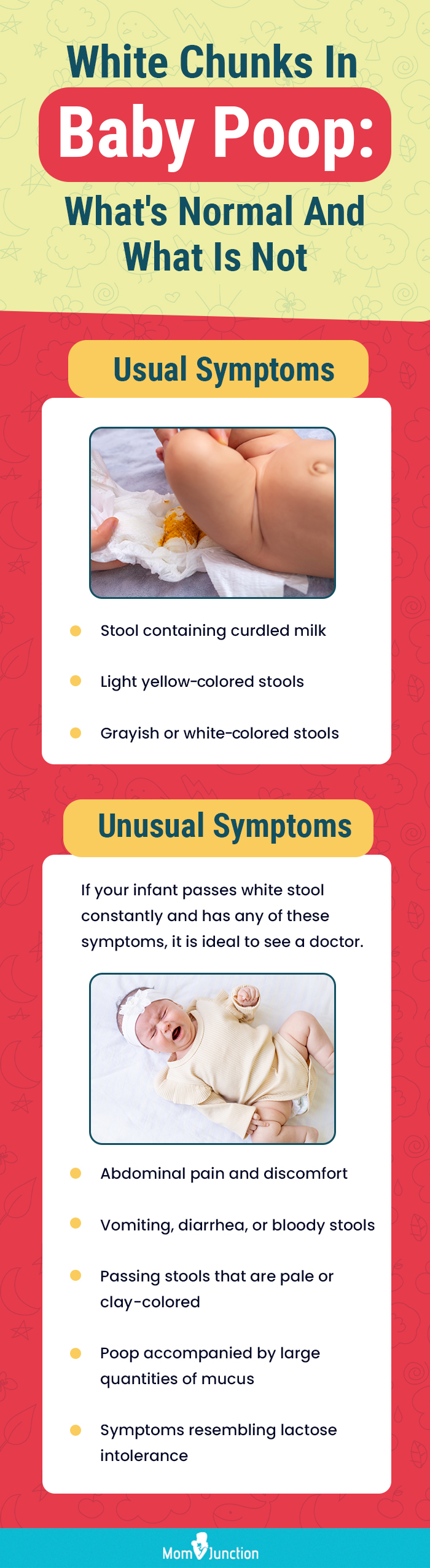 white chunks in baby poop whats normal and what is not (infographic)