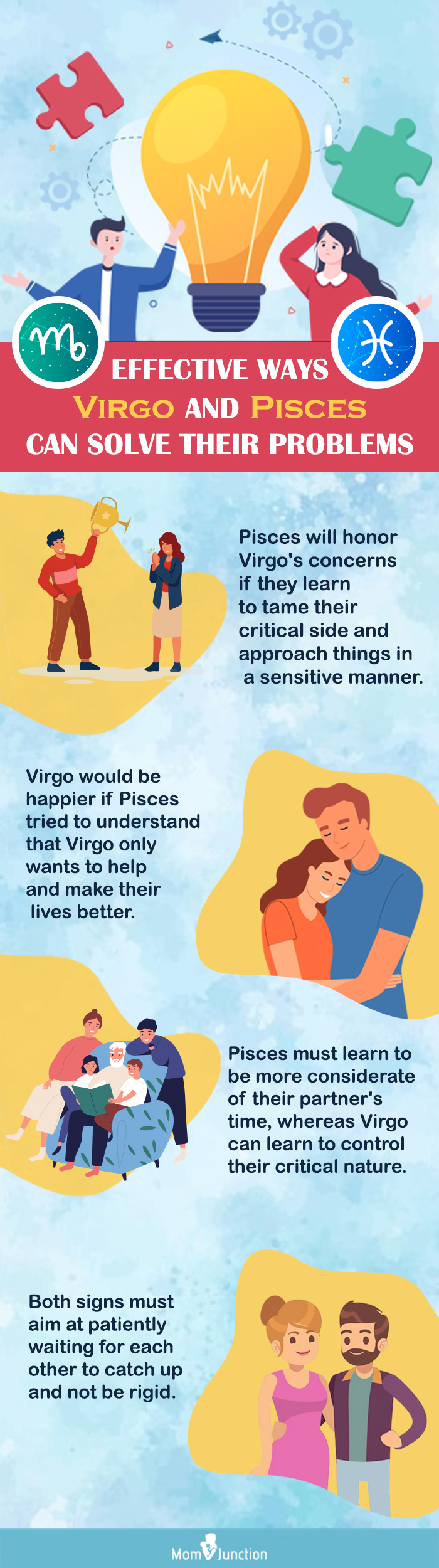 how can a virgo pisces relationship overcome their differences (infographic)