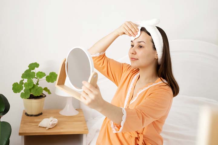 A mild cleanser can help keep your skin healthy during pregnancy