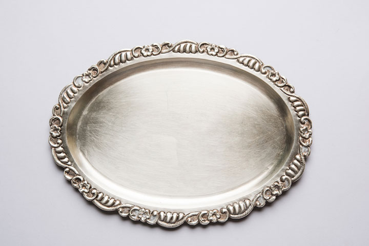 A silver plate could be an add-on to a bowl for a child